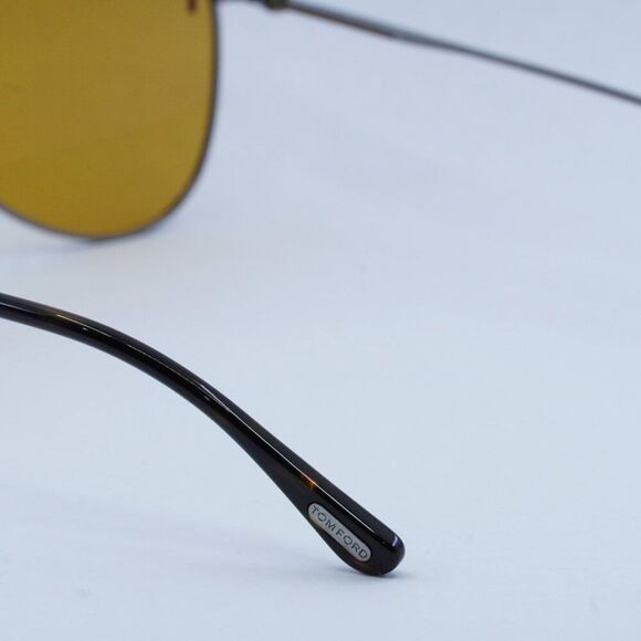 NEW TOM FORD BRADY FT1018 08E SILVER BROWN SUNGLASSES - Picture 8 of 11